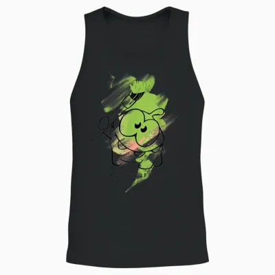 Cut the Rope: Om Nom Juxtapose Painter Unisex Tank Top - Black