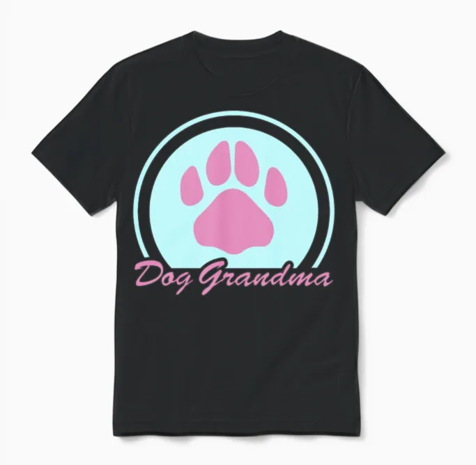 Dog Grandma Dogs Owner - Lovers Unisex T-Shirt in Black