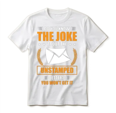 Do You Know the Joke About the Unstamped Letter Unisex T-Shirt - White