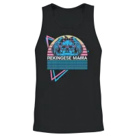 Pekingese Mama Retro — Mom Gift Unisex Tank Top - Black – 2