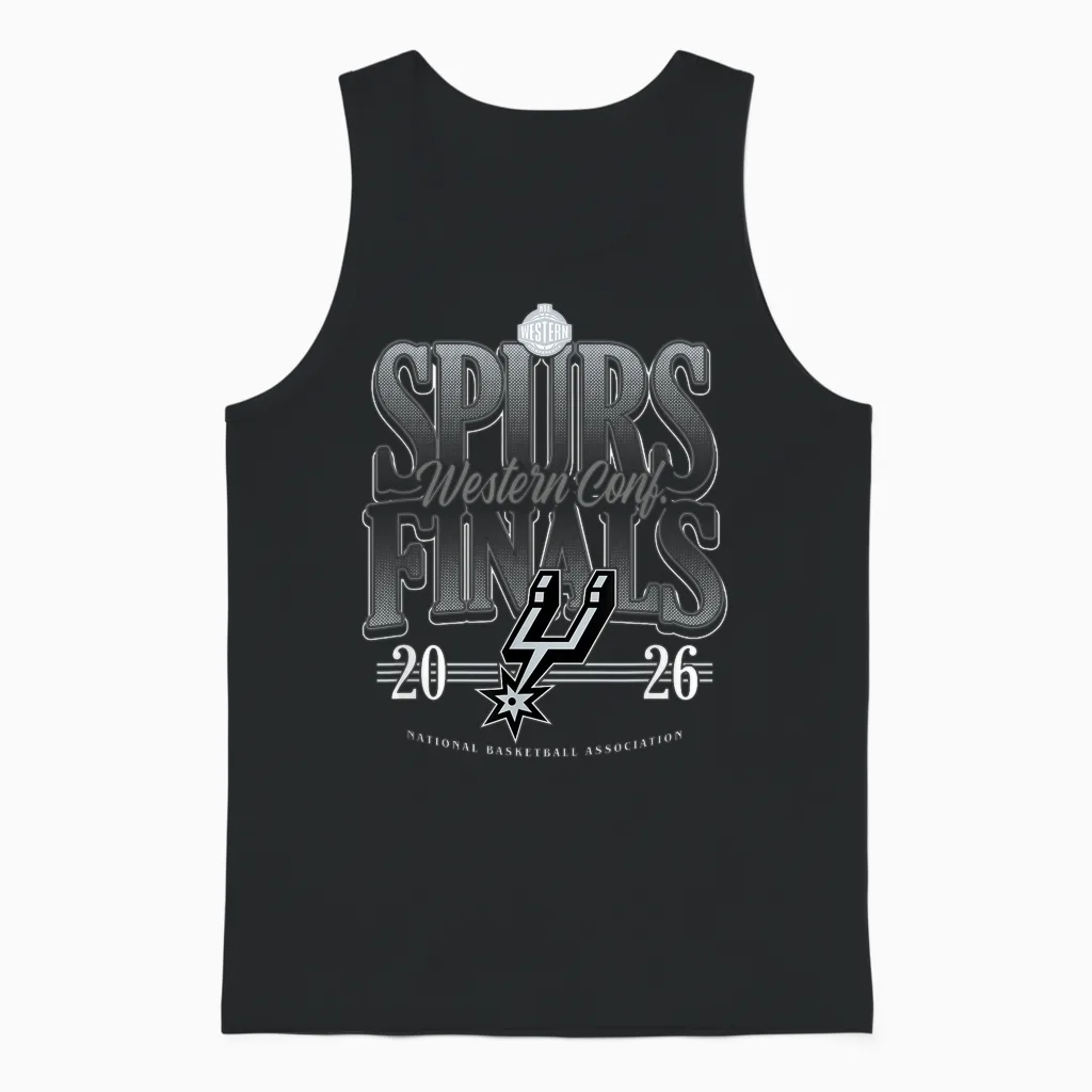 Nba 2026 Western Conference Finals Spurs Next Level Unisex Tank Top in Black