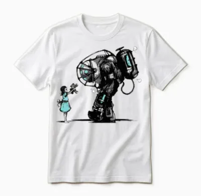 Bioshock Big Daddy Unisex T-Shirt - White