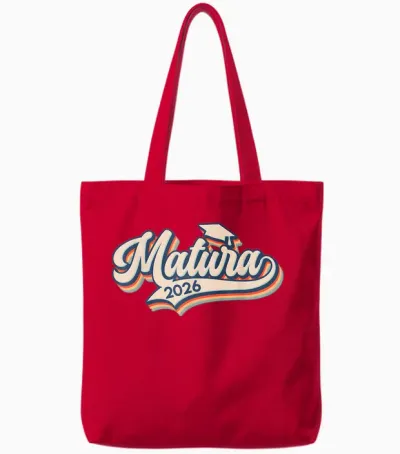 Matura 2026 Maturanten Vintage Matura Abschluss Tote Bags - Red