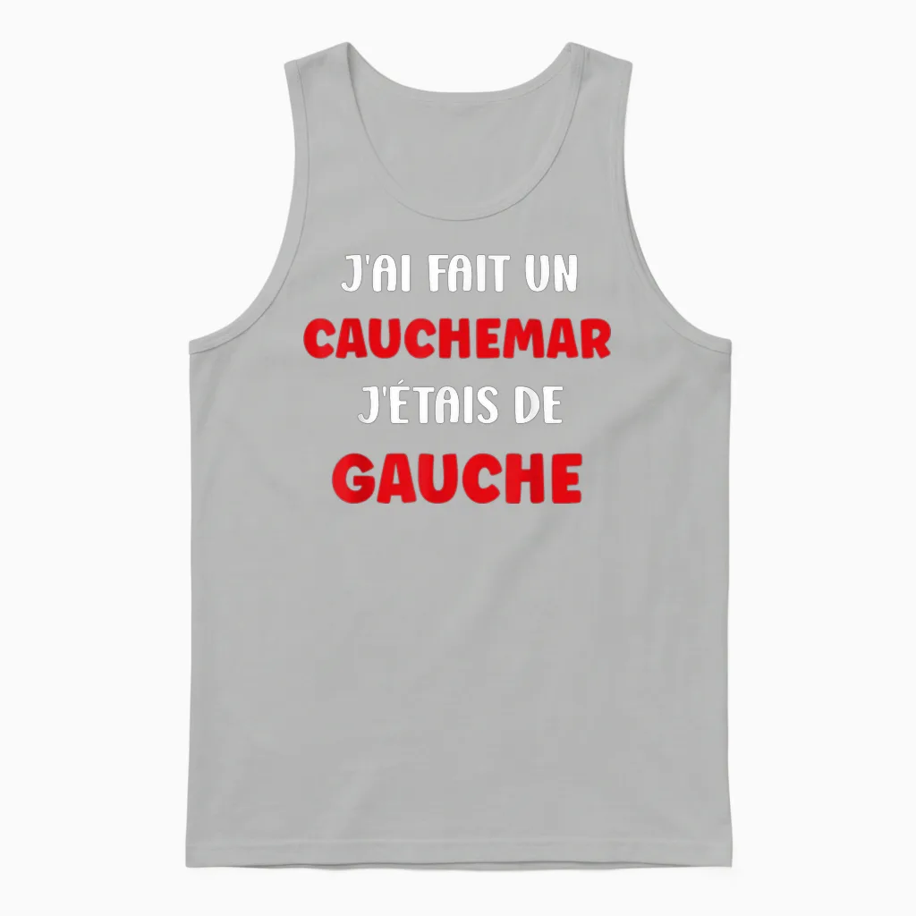 Humour France J'ai Fait Un Caumarar J'étais De Gauche Unisex Tank Top in Ash