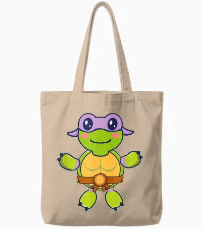 Baby Donatello Tote Bags - Natural