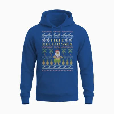 Mele Kalikimaka Christmas Unisex Hoodie - Royal