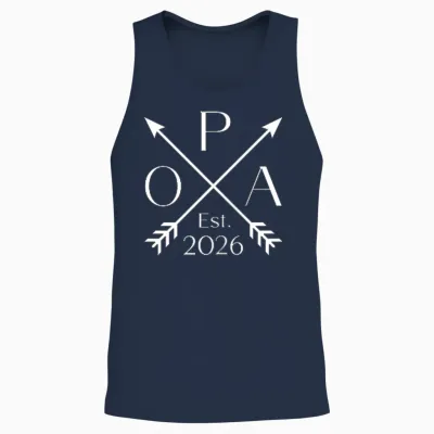 Befördert Zum Opa Est. 2026 Stolzer Opa 2026 Unisex Tank Top - Navy