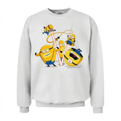 Minions the 5 Mega Minions Unisex Sweatshirt - White