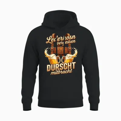 Passend Für Oktoberfest Shirt Herren Trachtenshirt Trachten Unisex Hoodie - Black