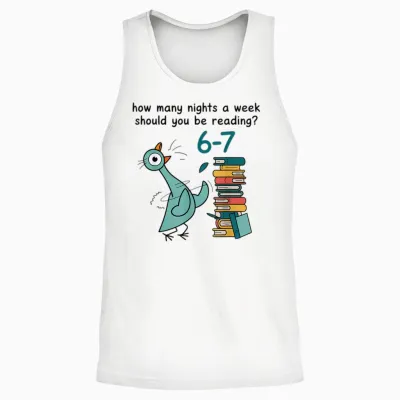 How Many Nights a Week Should You Be Reading 6-7 Unisex Tank Top - White