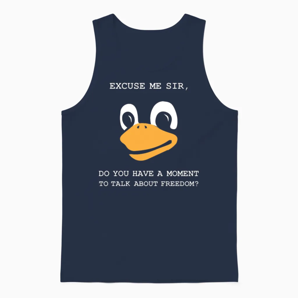 Tux Lord and Saviour1 Pods 01 New 01 Unisex Tank Top in Navy