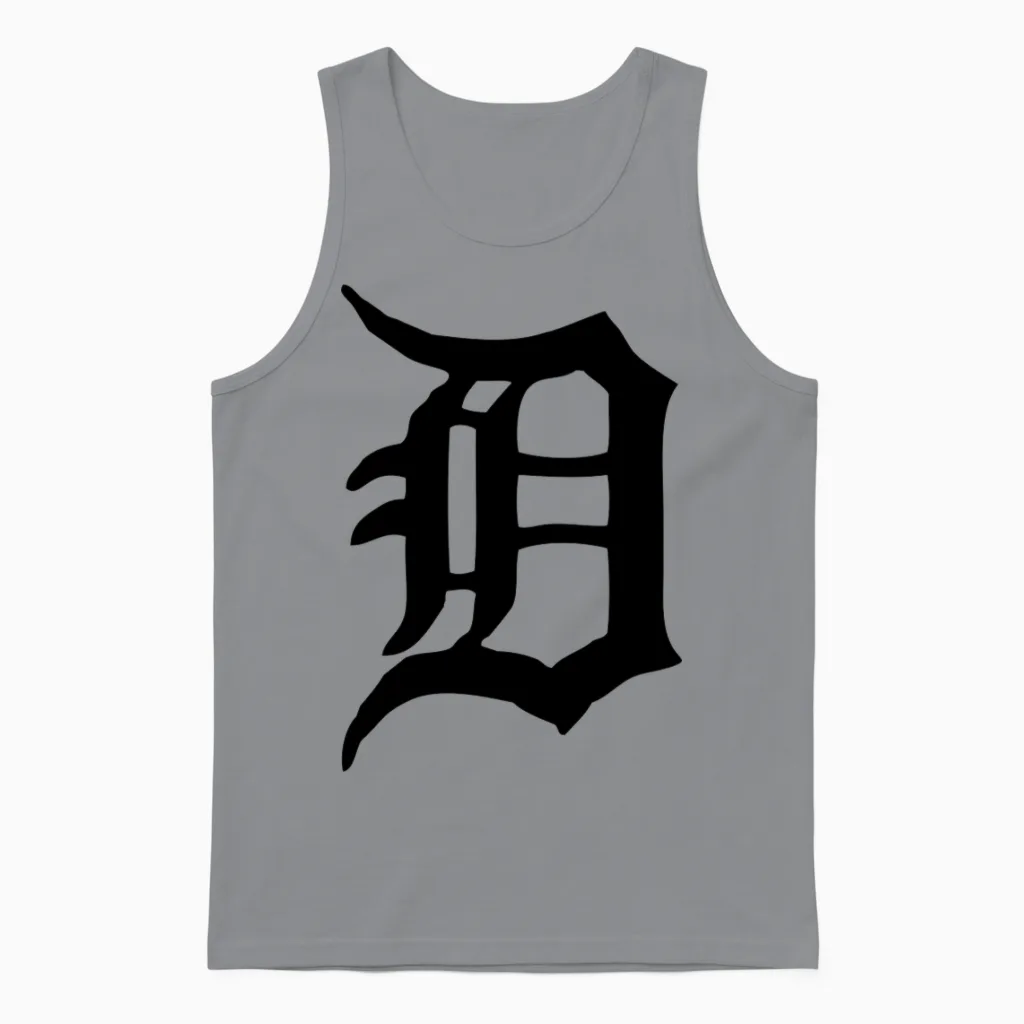 Detroit D Mini Unisex Tank Top in Sport Grey