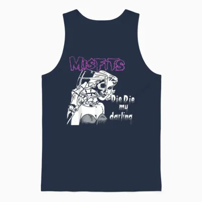 Misfits the My Darling T-Shirt, Black Unisex Tank Top - Navy