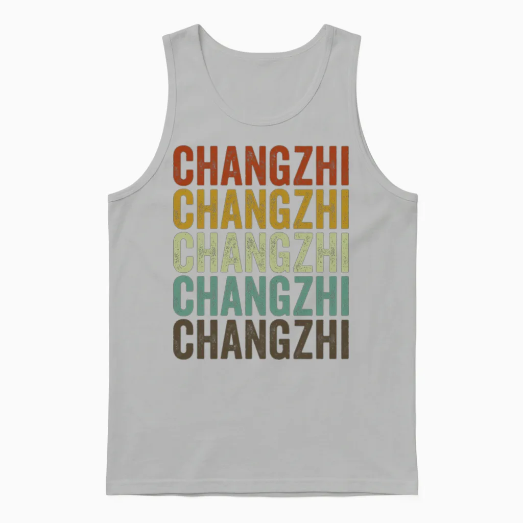 Changzhi China Retro Vintage Unisex Tank Top in Ash