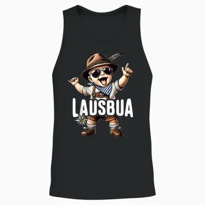 Lausbua T-Shirt Children's Costume Shirt Men's Boys Costume T-Shirt, Black, S Unisex Tank Top - Black