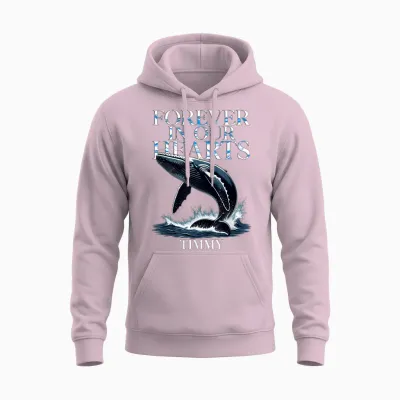 Timmy Wal Ostsee Buckelwal Team Hope Free in Our Hearts 2026 Unisex Hoodie - Light Pink