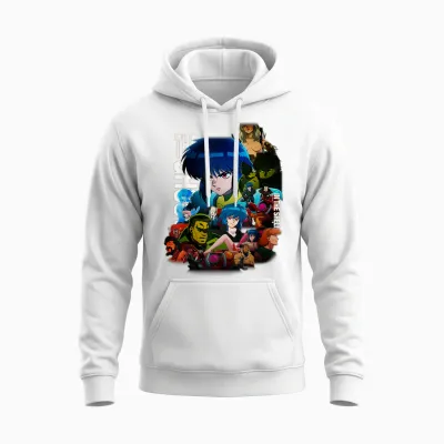 [design Exclusif Amazon] Collage Unisex Hoodie - White
