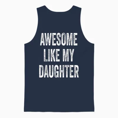 Awesome Like My Daughter - Vatertag Unisex Tank Top - Navy