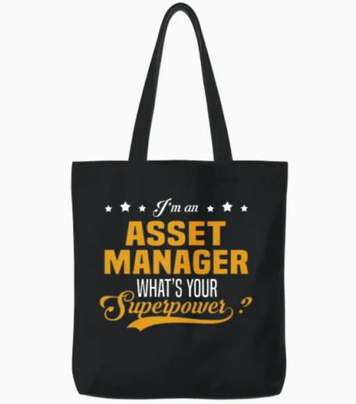 Asset Manager Tote Bags in Black