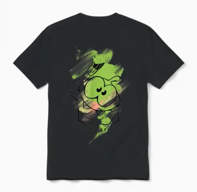 Cut the Rope: Om Nom Juxtapose Painter Unisex T-Shirt - Black