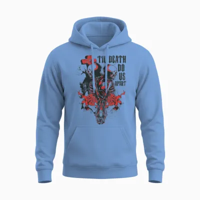 Till Death Do Us Apart Unisex Hoodie - Carolina Blue