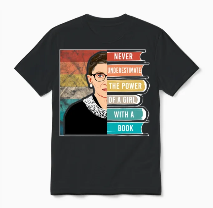 Ruth Bader Ginsburg - Rbg - Notorious - Feminist Unisex T-Shirt in Black