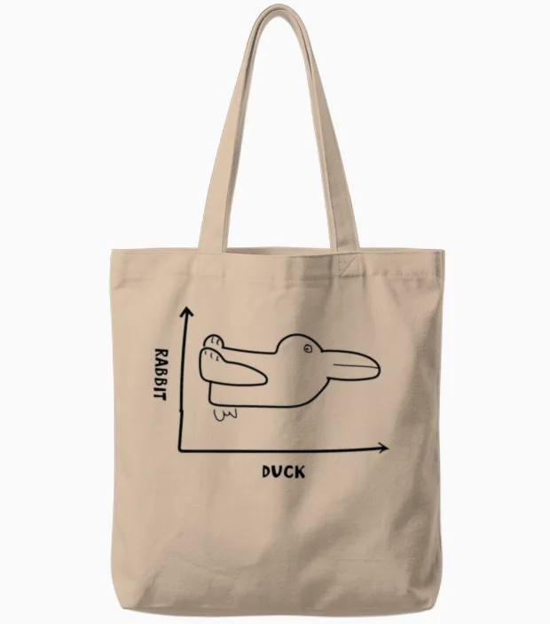 Duck or Rabbit? Tote Bags in Natural