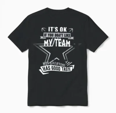 Dallas Cowboy Shirt-Dallas City Football Unisex T-Shirt - Black