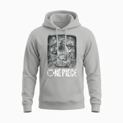 One Piece Unisex Hoodie - Ash