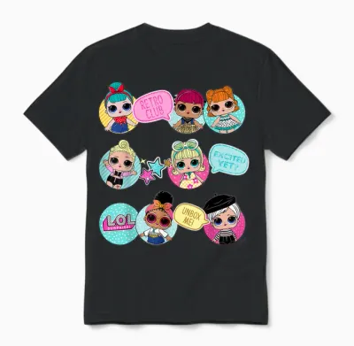 L.o.l. Surprise! Retro Club Aufgeregt, Doch Nicht? Unbox Me! T-Shirt, Blue Unisex T-Shirt - Black