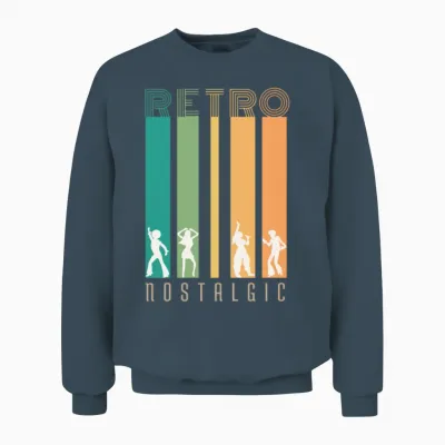 Retro Nostalgic Unisex Sweatshirt - Dark Heather