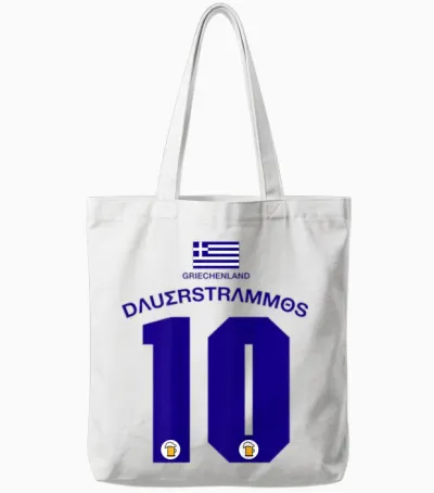 Griechenland Party Trikot Malle Party-Urlaub Tote Bags - White