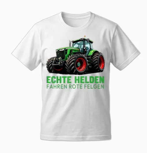 Funny Tractor Saying Bauer Tractor Driver Unisex T-Shirt - White