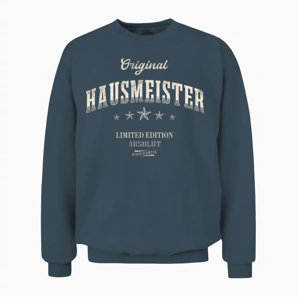 Hausmeister Limited Edition Unisex Sweatshirt in Dark Heather