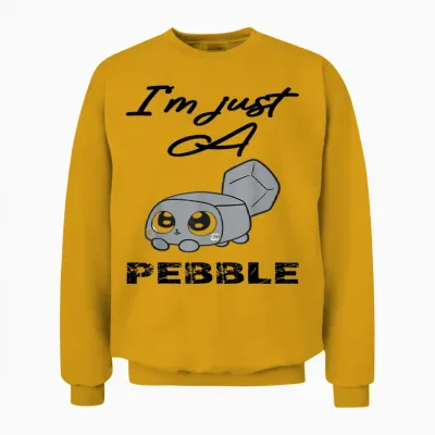 I'm Just a Pebble, Dandy's World Pebble Cute Unisex Sweatshirt - Gold
