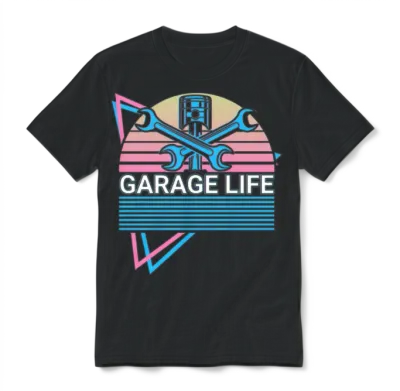 Funny Mechanic Retro Unisex T-Shirt - Black