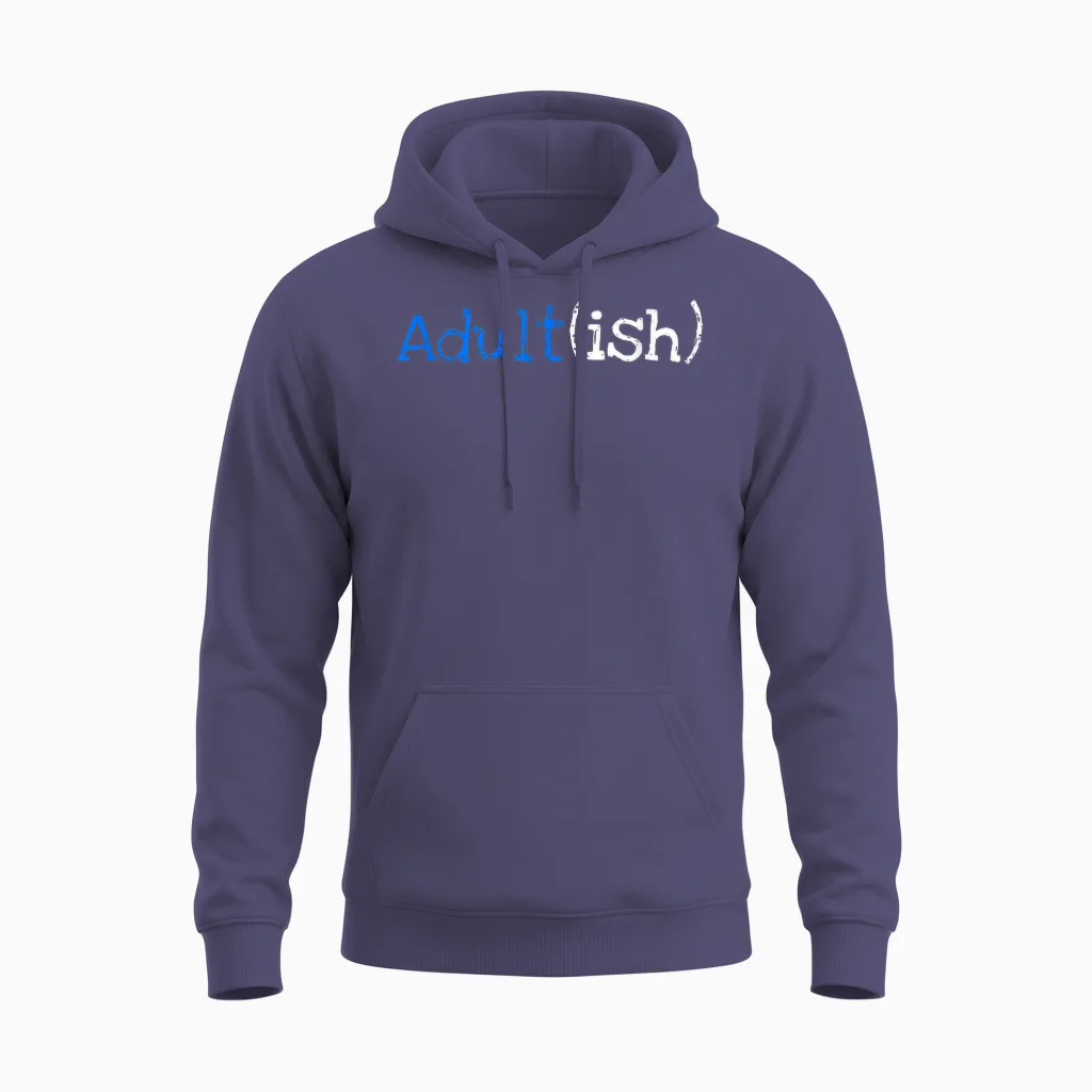 18 Year Old 18th Birthday Party Gift Idea Present Boys Unisex Hoodie in Heather Sport Dark Navy