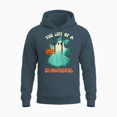 The Life of a Showghoul Retro Halloween Spooky Girls Unisex Hoodie - Dark Heather