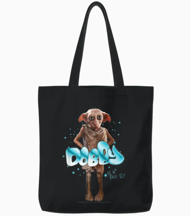 Harry Potter New Design 2025 Dobby Free Elf Tote Bags in Black