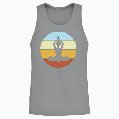 Meditation Retro Unisex Tank Top - Sport Grey