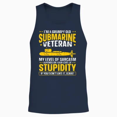 Submarine Veteran Navy Submariner Unisex Tank Top - Navy