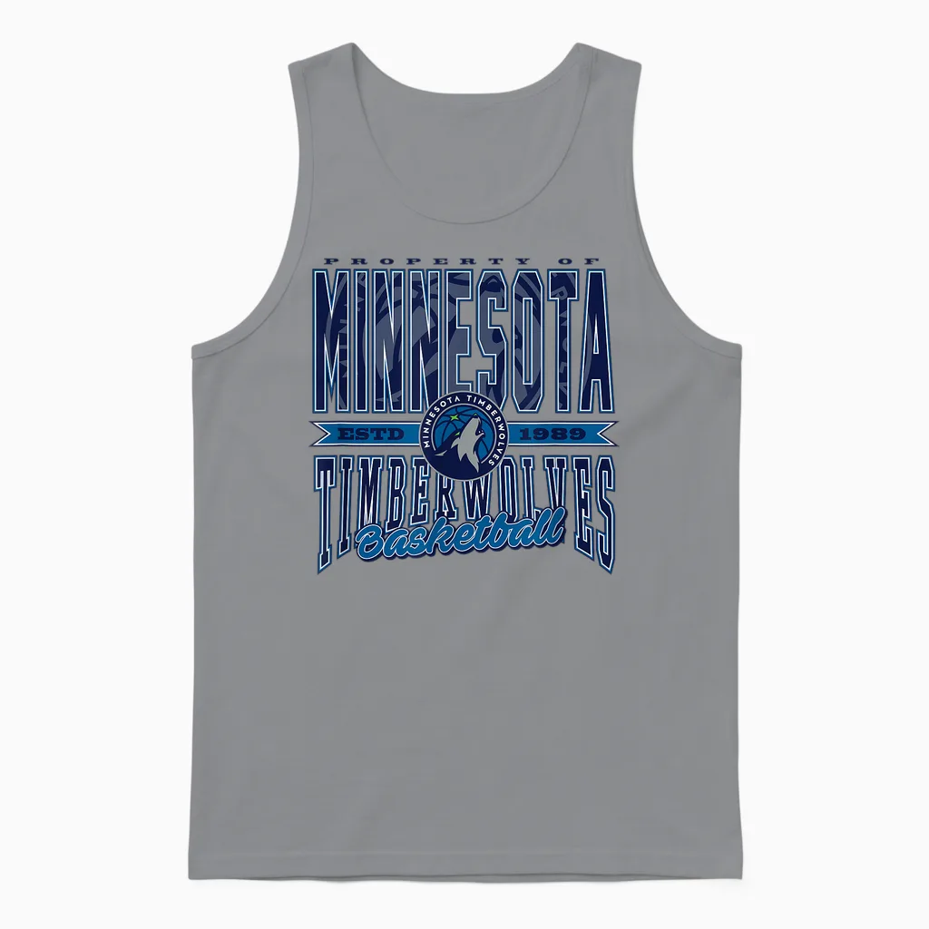 Nba Minnesota Timberwolves Nonstop-Action Unisex Tank Top in Sport Grey