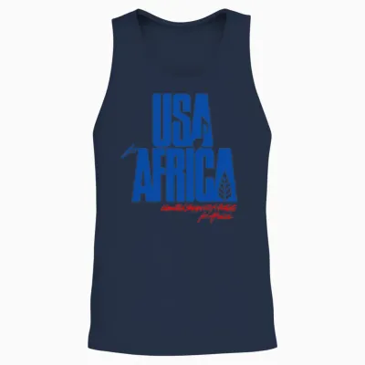 Usa for Africa Merch Unisex Tank Top - Navy