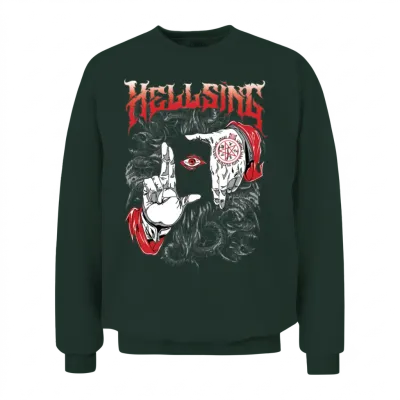 Hellbound Vision – Dark Occult Gothic Streetwear T Unisex Sweatshirt - Forest
