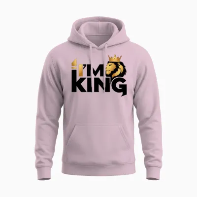 I'm King Unisex Hoodie - Light Pink