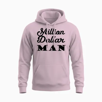 Million Dollar Man Unisex Hoodie - Light Pink