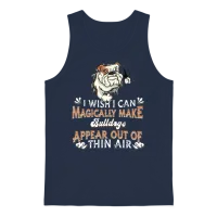 Bulldog Dogs — Dog Lovers Unisex Tank Top - Navy – 1