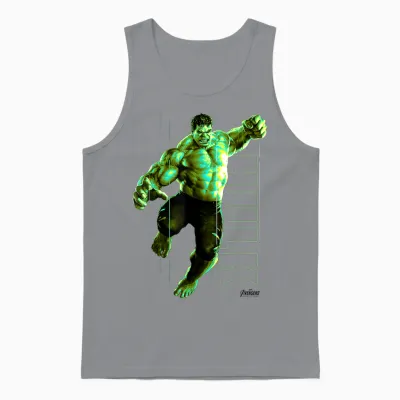 Marvel Infinity War Incredible Hulk Jump Smash Unisex Tank Top - Sport Grey