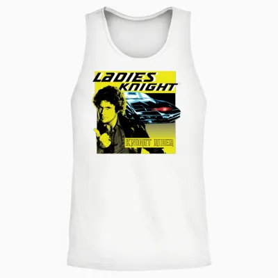 Knight Rider Ladies Night Unisex Tank Top - White