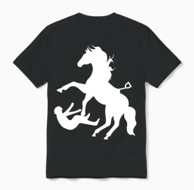 Horse Unisex T-Shirt - Black